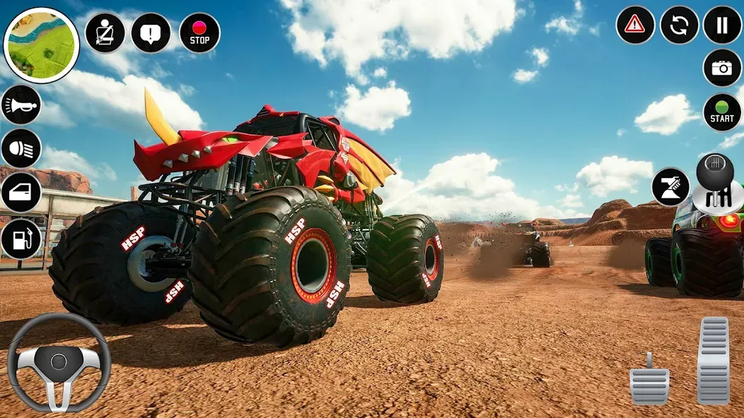 Extreme Monster Truck Game 3D (Монстр Трак Экстремальные Игры)  [МОД Menu] Screenshot 2