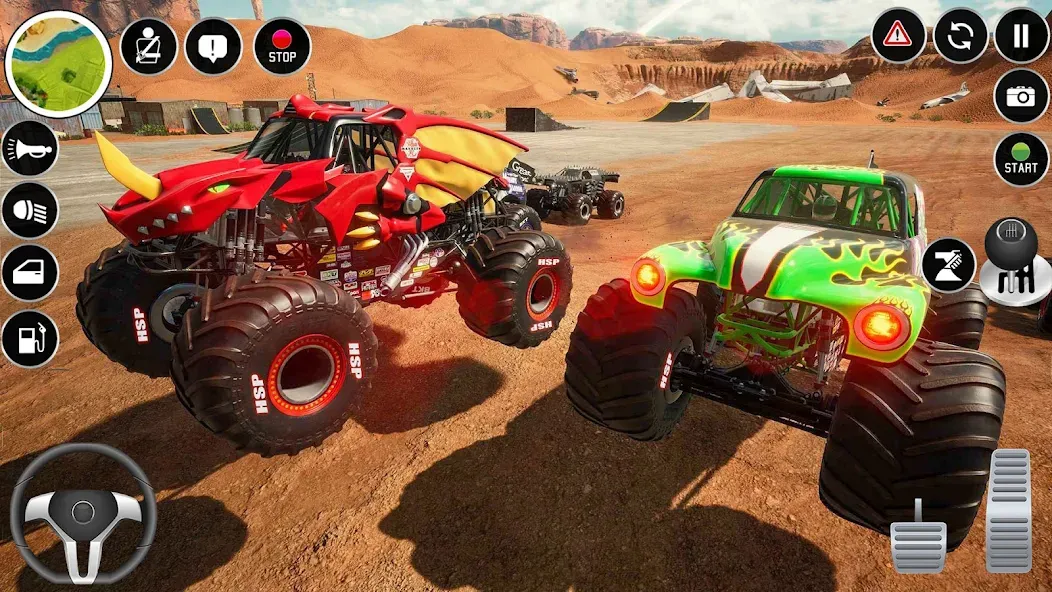 Extreme Monster Truck Game 3D (Монстр Трак Экстремальные Игры)  [МОД Menu] Screenshot 3