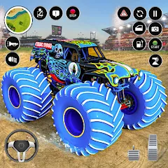 Скачать взлом Extreme Monster Truck Game 3D (Монстр Трак Экстремальные Игры)  [МОД Menu] - стабильная версия apk на Андроид