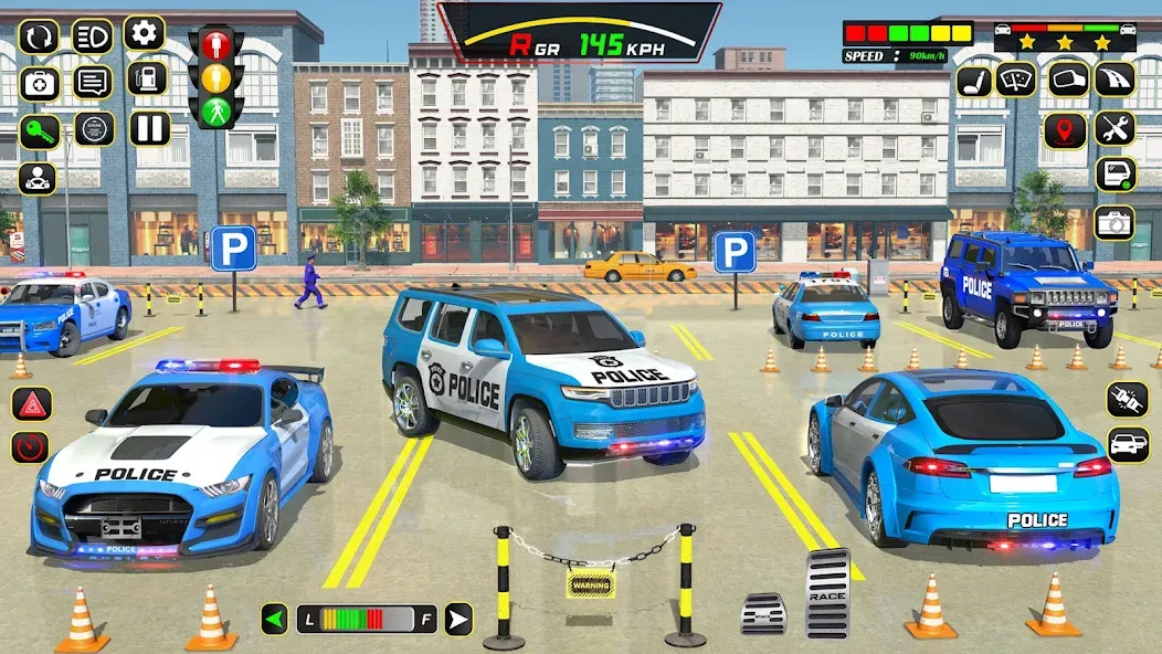 Police Car Driving School Game (Полицейская школа вождения автомобилей)  [МОД Бесконечные монеты] Screenshot 5