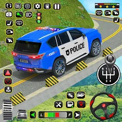 Взломанная Police Car Driving School Game (Полицейская школа вождения автомобилей)  [МОД Бесконечные монеты] - полная версия apk на Андроид