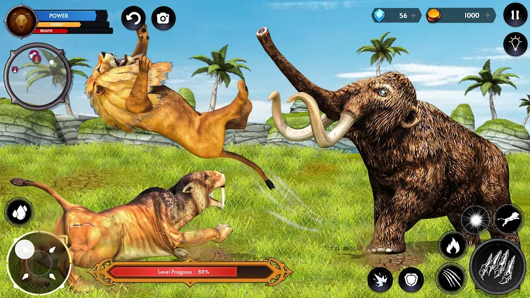 Lion Simulator Wild Lion Games  [МОД Много денег] Screenshot 5