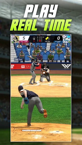 Baseball Play: Real-time PVP (Бейсбольная игра)  [МОД Unlimited Money] Screenshot 1