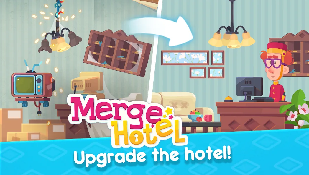 Merge Hotel: Family Story Game (Мердж Отель)  [МОД Unlocked] Screenshot 3