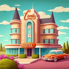 Скачать взломанную Merge Hotel: Family Story Game (Мердж Отель)  [МОД Unlocked] - последняя версия apk на Андроид