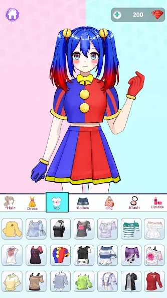 Anime Dress Up and Makeup Game  [МОД Меню] Screenshot 1