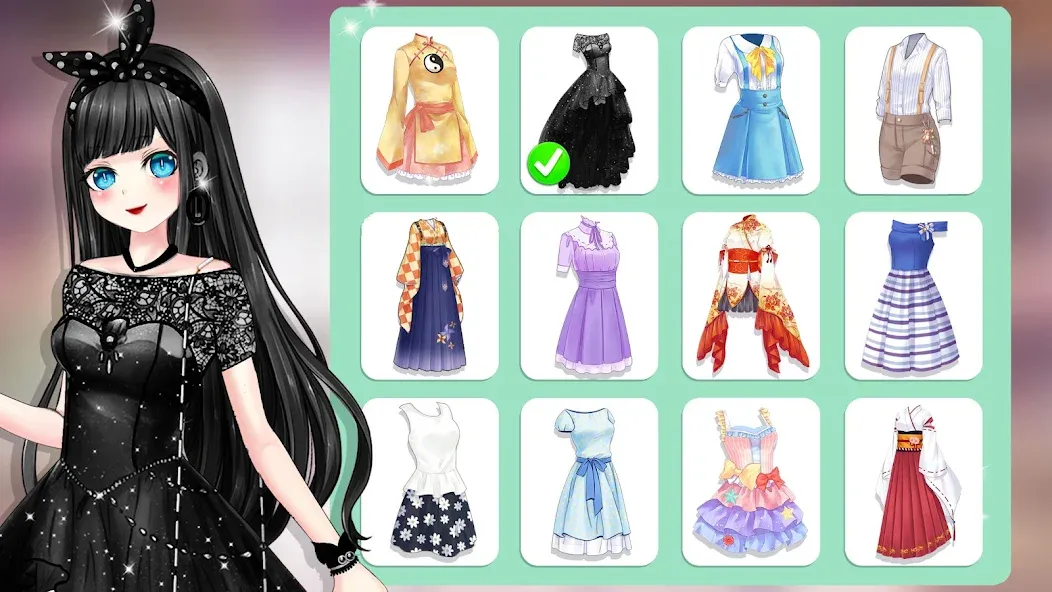 Anime Dress Up and Makeup Game  [МОД Меню] Screenshot 5