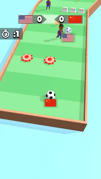 Soccer Dash (окер Даш)  [МОД Много монет] Screenshot 2