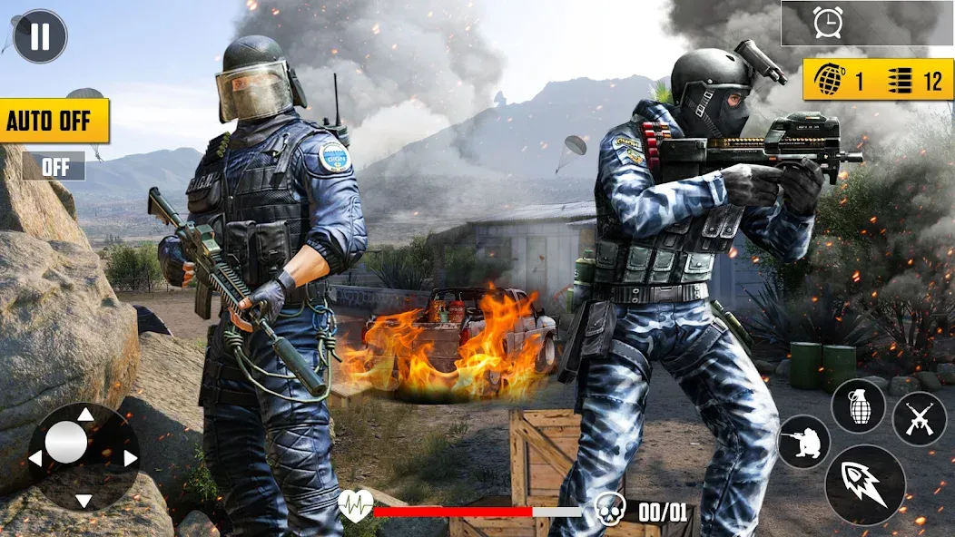 Gun Shooting Games Fps Offline  [МОД Много монет] Screenshot 5
