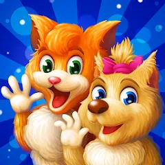 Взломанная Cat & Dog Story Adventure Game  [МОД Бесконечные деньги] - последняя версия apk на Андроид