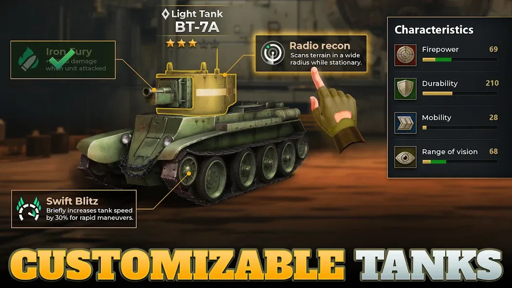 Tanks Charge: Online PvP Arena (Танковая атака)  [МОД Menu] Screenshot 5