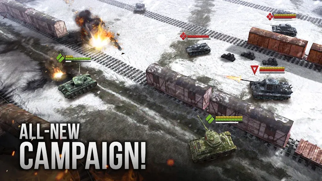 Armor Age: WW2 tank strategy (Армор Эйдж)  [МОД Много монет] Screenshot 1