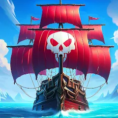 Скачать взломанную Pirate Ships・Build and Fight  [МОД Mega Pack] - стабильная версия apk на Андроид