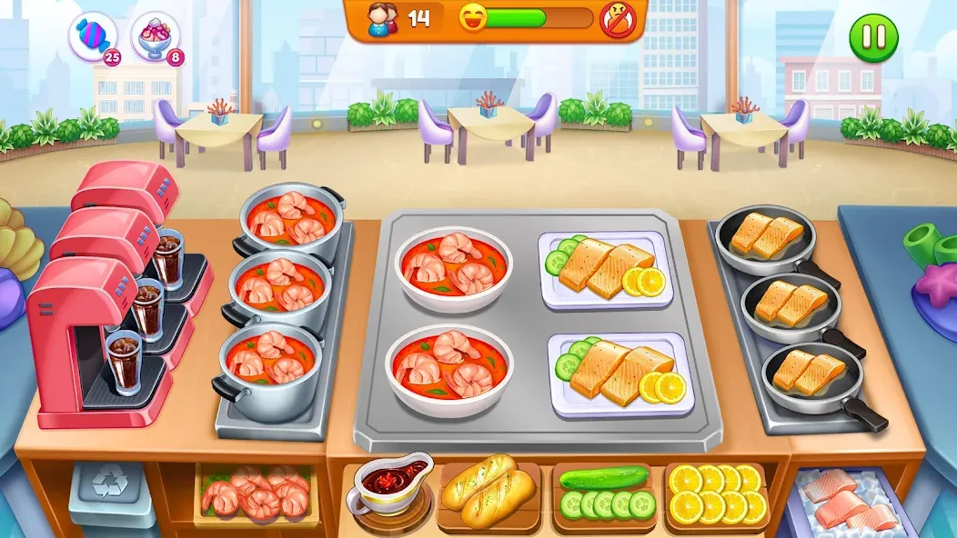 Cooking Restaurant Food Games  [МОД Все открыто] Screenshot 1