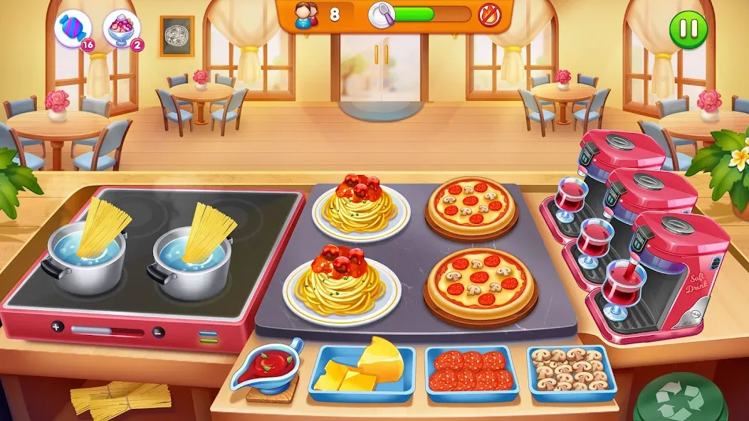 Cooking Restaurant Food Games  [МОД Все открыто] Screenshot 2