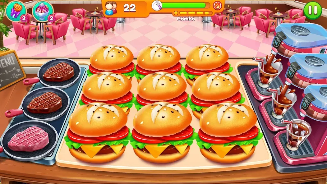 Cooking Restaurant Food Games  [МОД Все открыто] Screenshot 5