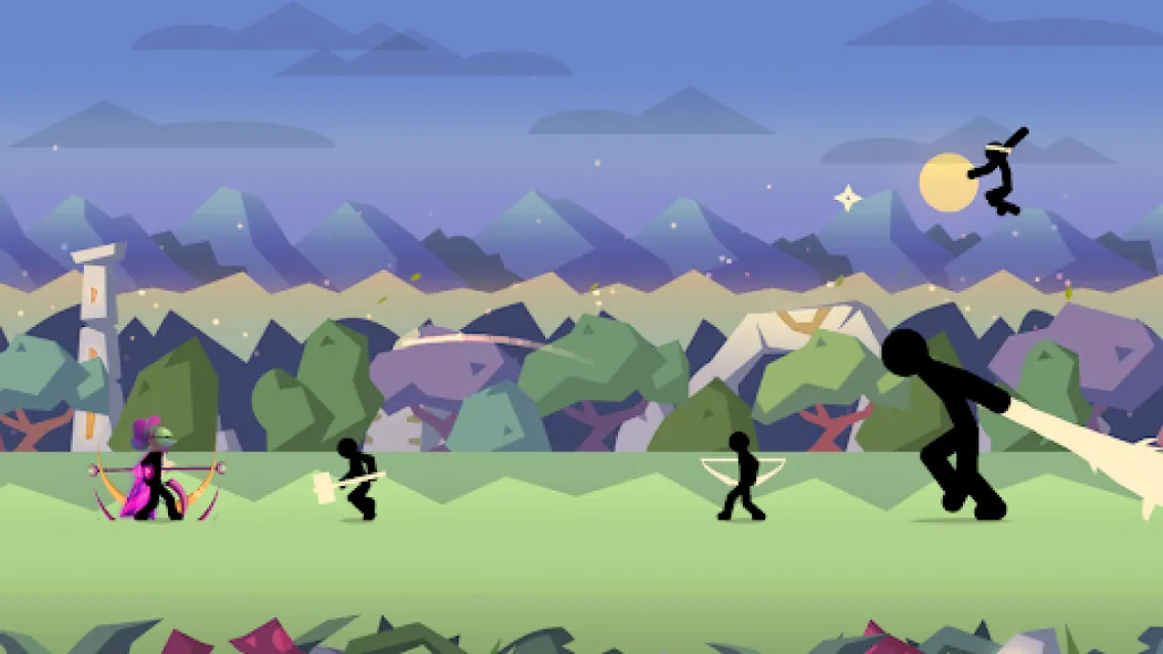 Stick Fight: Shadow Archer (Стк Файт)  [МОД Все открыто] Screenshot 2