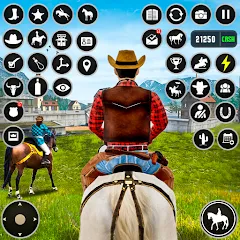 Скачать взломанную Horse Riding Rivals Horse Race (ХорсРайдинг Ривалс Лошадиные скачки)  [МОД Много монет] - стабильная версия apk на Андроид