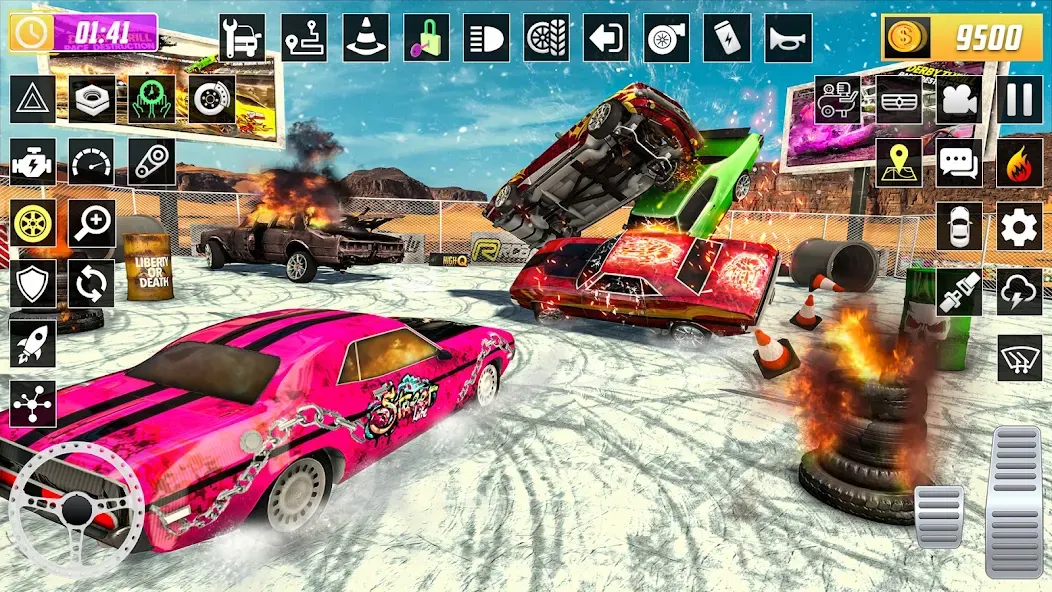 X Demolition Derby : Car Games  [МОД Бесконечные монеты] Screenshot 4