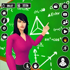 Взлом High School Teacher Life Game  [МОД Много монет] - полная версия apk на Андроид