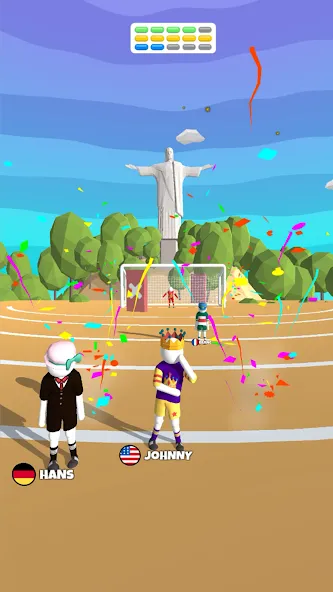 Goal Party - Soccer Freekick (Гоал Парти)  [МОД Бесконечные монеты] Screenshot 1