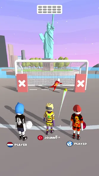 Goal Party - Soccer Freekick (Гоал Парти)  [МОД Бесконечные монеты] Screenshot 2