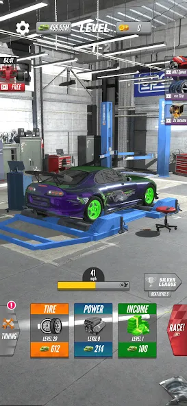 Dyno 2 Race - Car Tuning (Дино 2 Гонка)  [МОД Все открыто] Screenshot 2