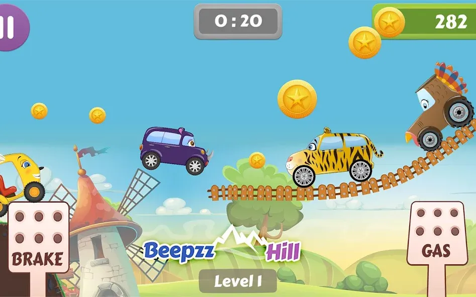 Car Racing game for toddlers  [МОД Много монет] Screenshot 3