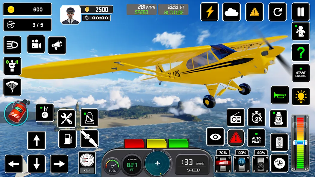 Pilot Flight Simulator Games  [МОД Бесконечные деньги] Screenshot 5