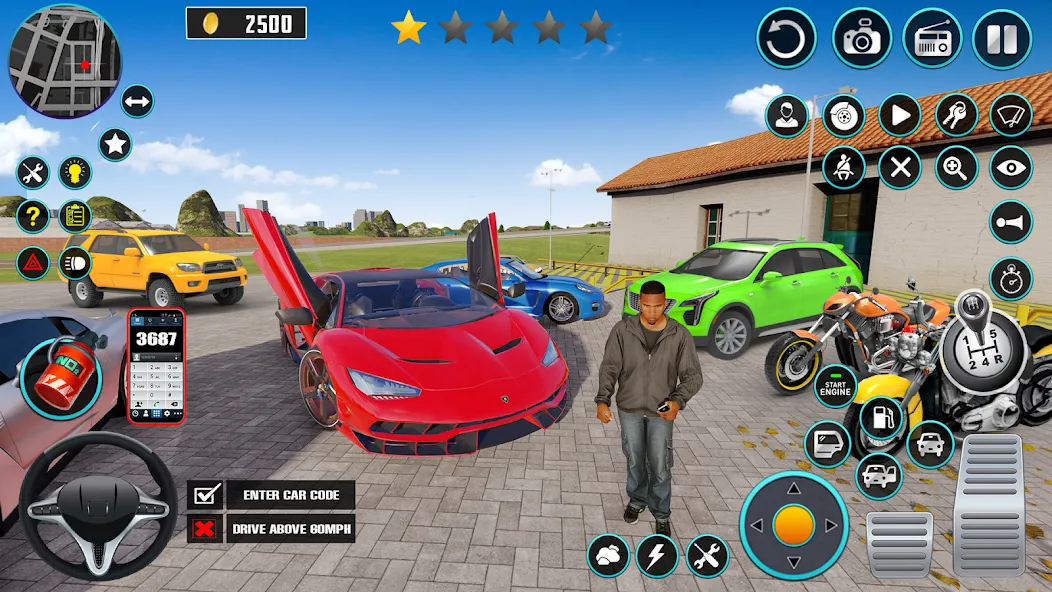 Open World Car Driving Games (Открытые мировые игры по вождению автомобиля)  [МОД Menu] Screenshot 1