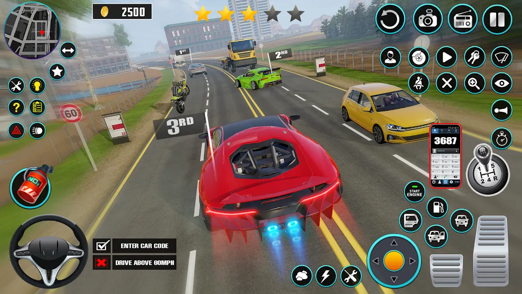 Open World Car Driving Games (Открытые мировые игры по вождению автомобиля)  [МОД Menu] Screenshot 4