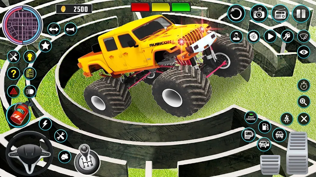 Monster Truck Maze Puzzle Game  [МОД Бесконечные монеты] Screenshot 2