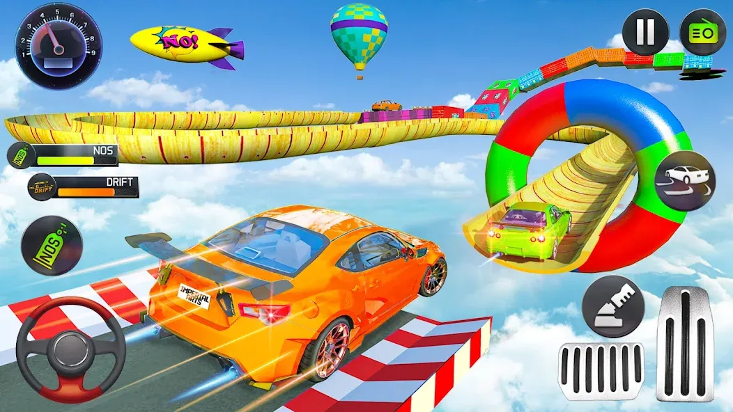 Mega Ramp Car Stunts Race Game  [МОД Mega Pack] Screenshot 1