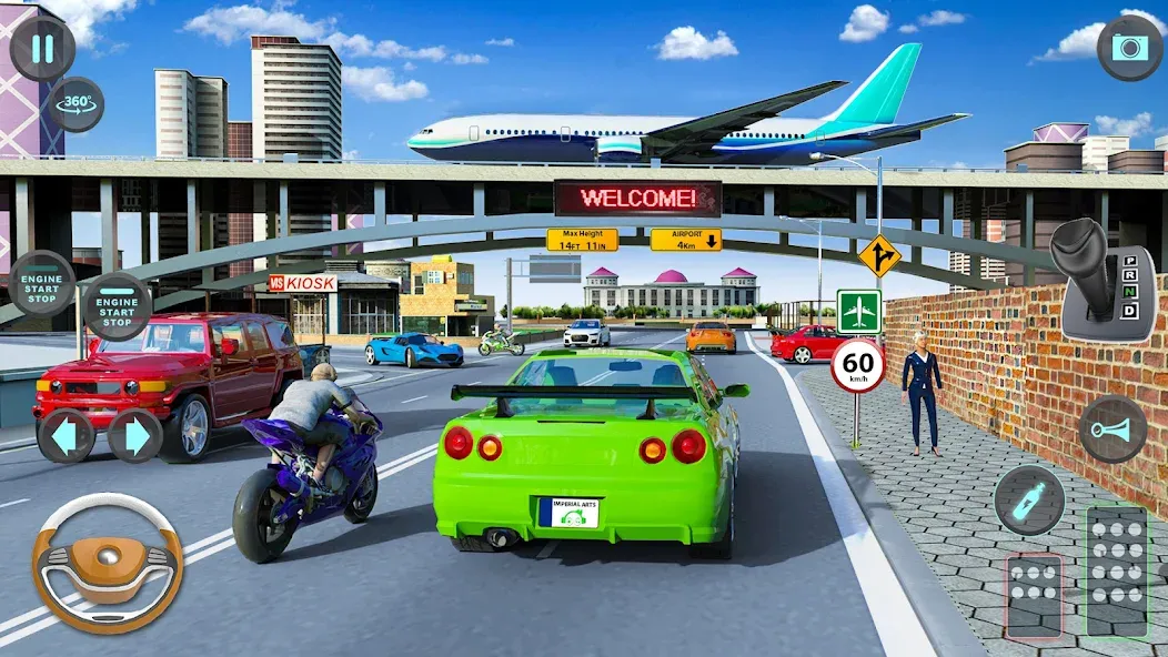 Modern Car Driving School Game  [МОД Unlocked] Screenshot 1