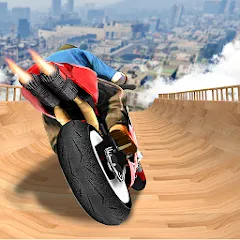 Взломанная Mega Ramp Bike Stunts Games 3D  [МОД Бесконечные деньги] - последняя версия apk на Андроид