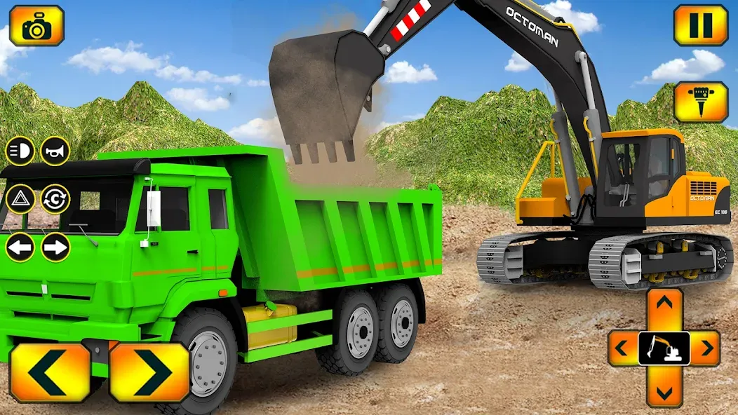 Sand Excavator Simulator Games  [МОД Бесконечные монеты] Screenshot 1