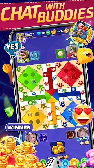 Online Ludo Game Multiplayer (Лудо Мастер Лудо Дайс Кинг)  [МОД Menu] Screenshot 2