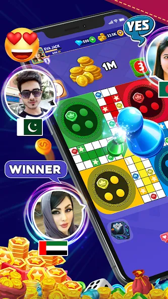 Online Ludo Game Multiplayer (Лудо Мастер Лудо Дайс Кинг)  [МОД Menu] Screenshot 4