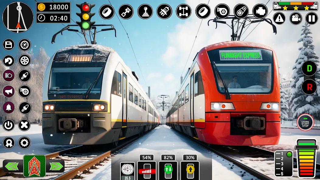 City Train Games Driver Sim 3D  [МОД Unlimited Money] Screenshot 2