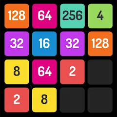 Взломанная X2 Blocks - 2048 Number Game (Блоки)  [МОД Бесконечные монеты] - полная версия apk на Андроид