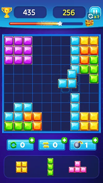 Block Puzzle - Gem Block (Блокпазл блокголоволомка)  [МОД Меню] Screenshot 2