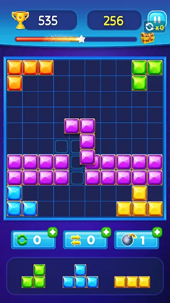 Block Puzzle - Gem Block (Блокпазл блокголоволомка)  [МОД Меню] Screenshot 3