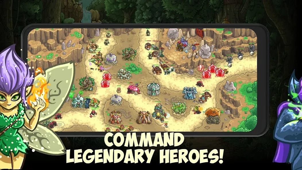 Kingdom Rush Origins TD (Кингдом Раш Ориджинс)  [МОД Много монет] Screenshot 4