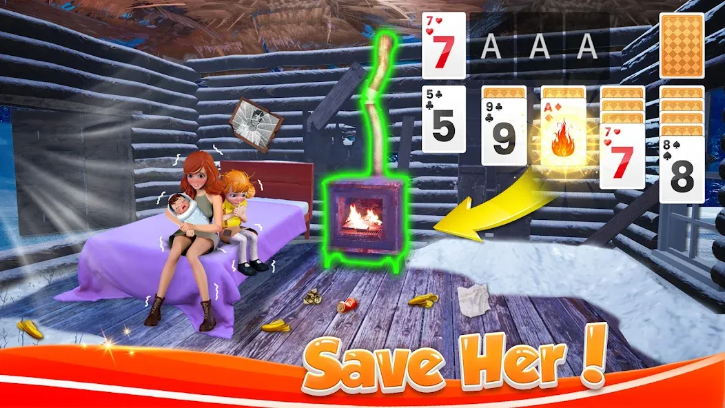 Solitaire Home Design (Солитер Хоум Дизайн)  [МОД Unlimited Money] Screenshot 1