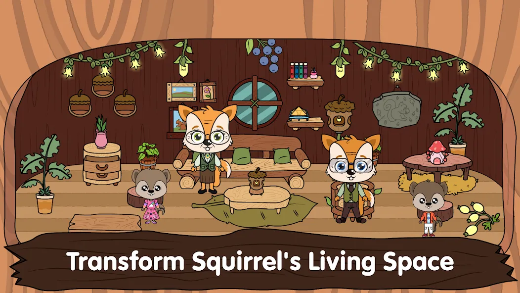 Animal Town - My Squirrel Home  [МОД Много монет] Screenshot 1