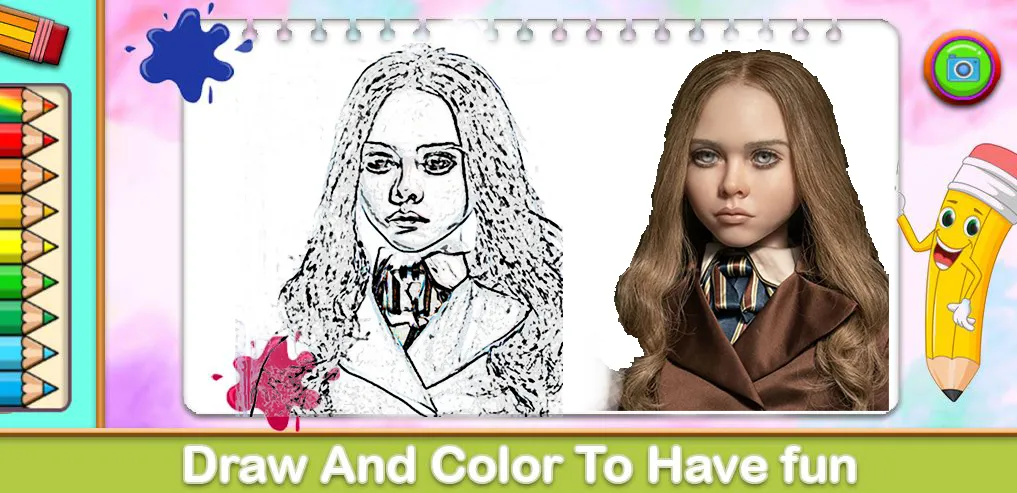 Megan Coloring Game (Меган Колоринг Гейм)  [МОД Mega Pack] Screenshot 1