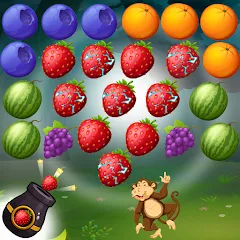 Взломанная Fruits Shooter Pop (Фрутс Шутер Поп)  [МОД Бесконечные монеты] - последняя версия apk на Андроид