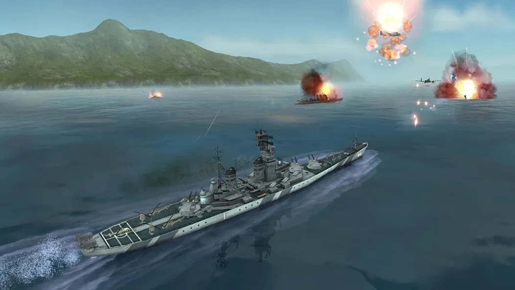 WARSHIP BATTLE:3D World War II  [МОД Unlimited Money] Screenshot 2