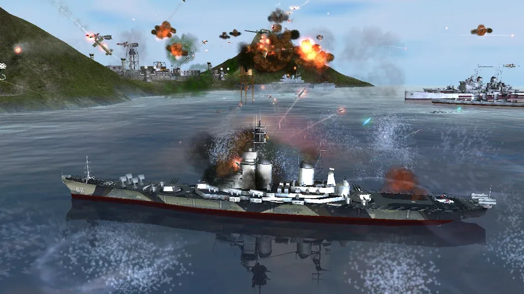 WARSHIP BATTLE:3D World War II  [МОД Unlimited Money] Screenshot 3