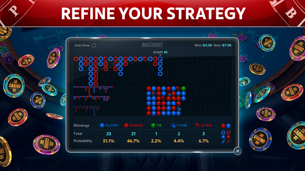 Baccarat Online: Baccarist  [МОД Menu] Screenshot 2